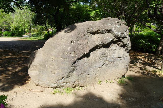印象的な大きな石がありました。