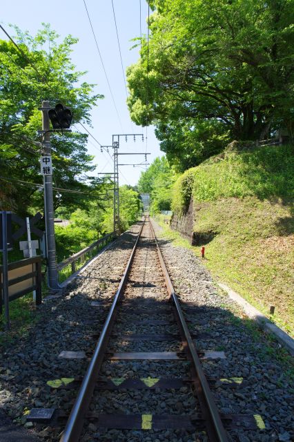 飯田線の豊橋方面。隣の鳥居駅は鳥居強右衛門にちなむ。