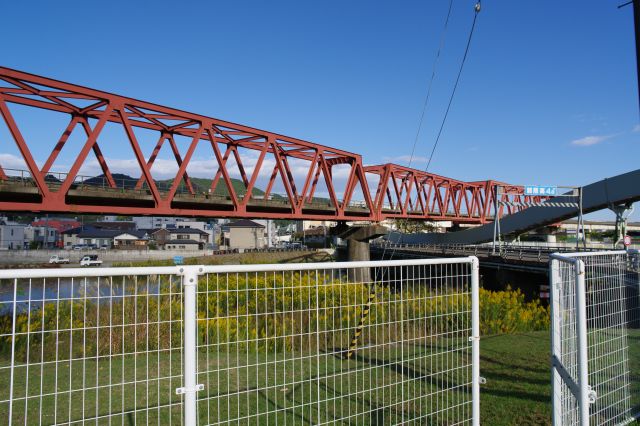 三陸鉄道の鉄橋が印象的です。