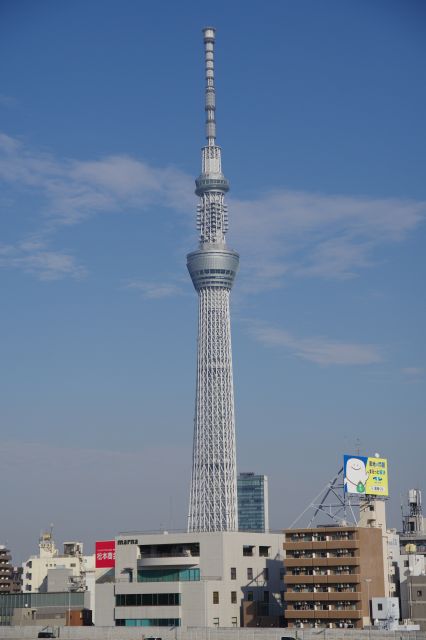 東京スカイツリー、飛び抜けた高さです。