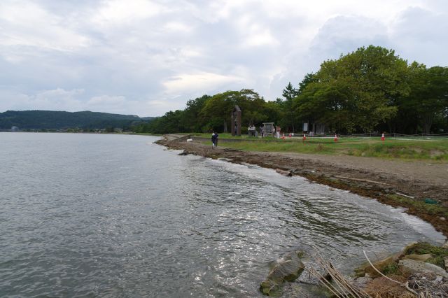 海岸の様子。