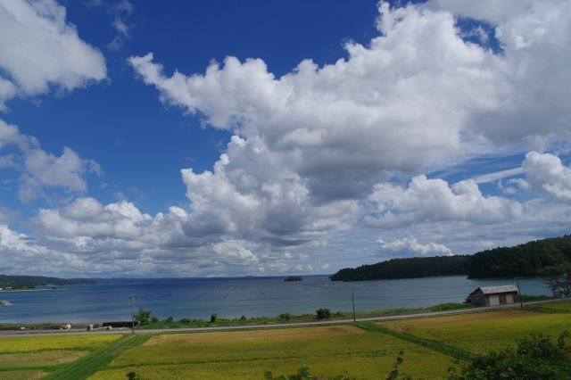 陸・海・空、合わせて良い景色です。