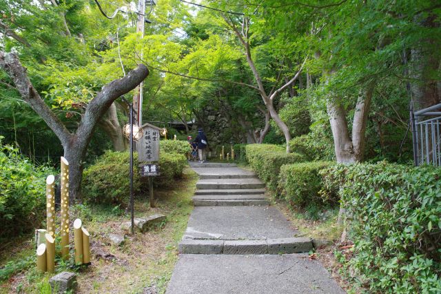 まっすぐ行くとお願い地蔵尊があります。