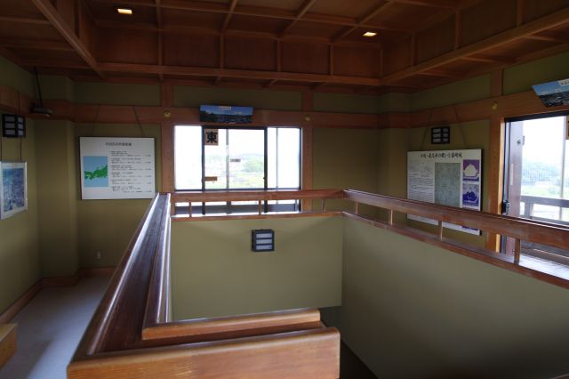 最上階へ。周囲を見渡します。