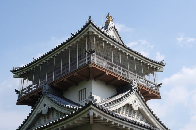 城の上層部分。