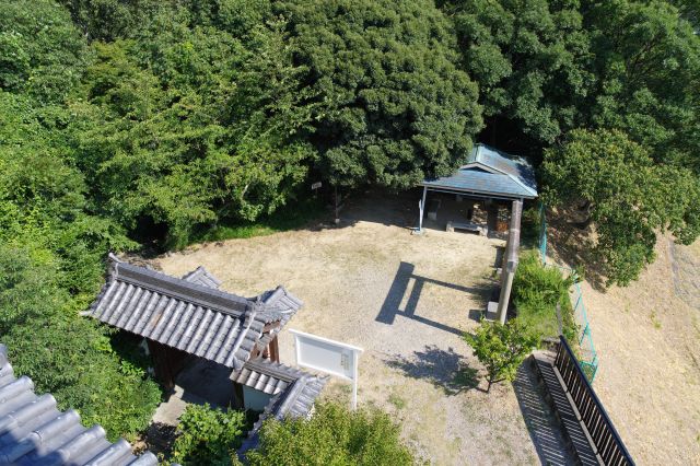 本丸広場を見下ろす。