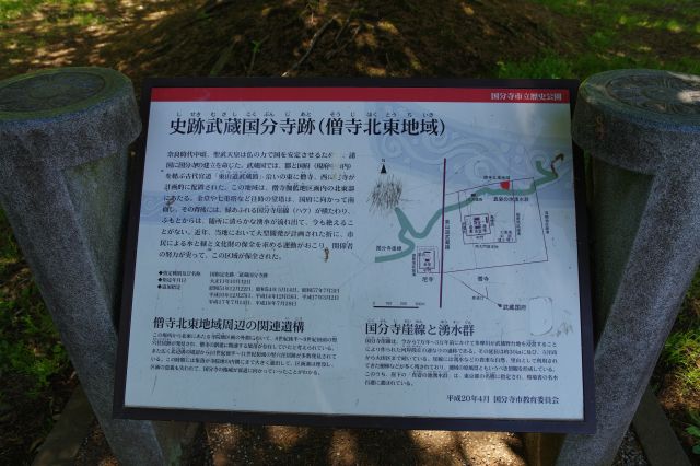 史跡武蔵国分寺跡（僧寺北東地域）の解説。