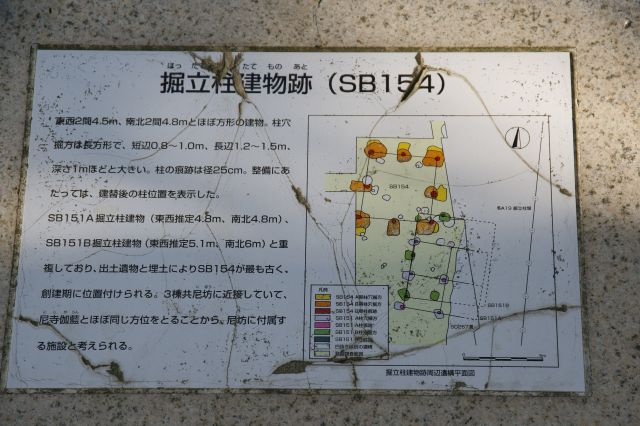 掘立柱建物跡の解説。