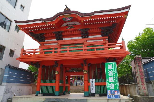 北に進み大きな仁王門から入ります。