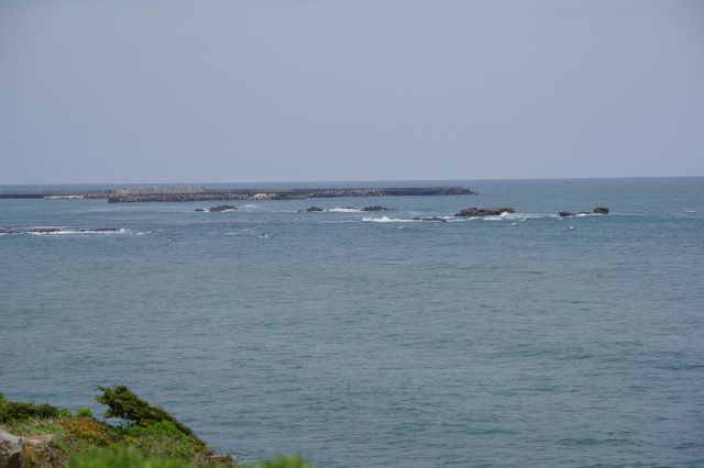 海鹿島と思われる岩場。