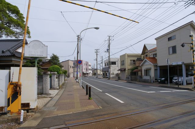 北側の飯沼観音方面。