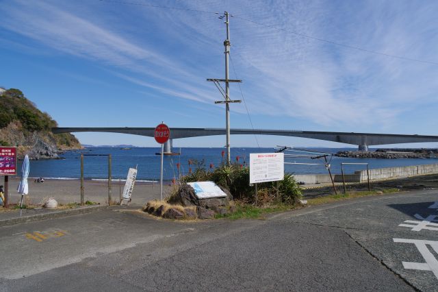 横切る岩大橋が印象的です。